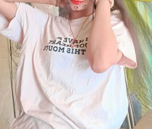 White Oversized Cotton T-Shirt for Women | Trendy