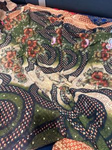 Elegant Floral Print Saree
