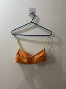 combo of orange lace & black cotton