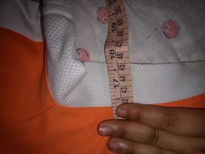 Orange Collared Zip-Up Top