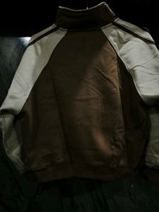 Brown Quarter Zip Sweatshirt