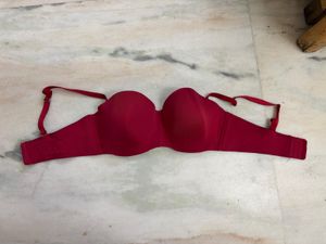 Red detachable Bra