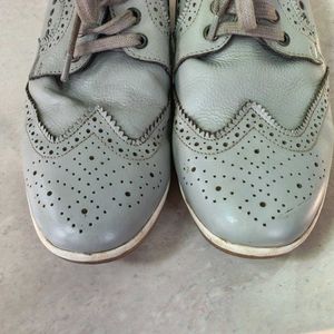 Grey Leather Casual Shoes | Size 10