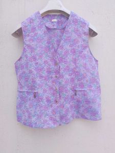 Floral Print Sleeveless Vest
