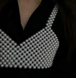 Elegant Pearl Body Chain Necklace