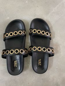 Zara slide flats