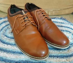 Men's Tan Bata Lace up Sneakers