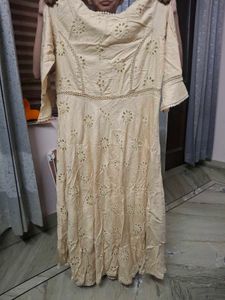Elegant Chikankari Maxi Dress
