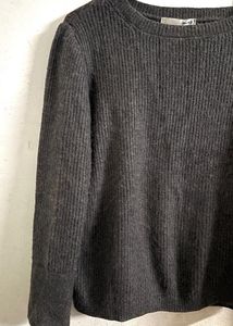 Grey knit sweater