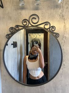 White Corset Tank Top