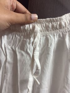 Flowy White Tiered Skirt