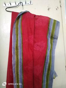 Pure Cotton Red Printed Dupatta