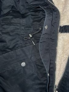 H&amp;M Black Fur Hooded Winter Parka Jacket