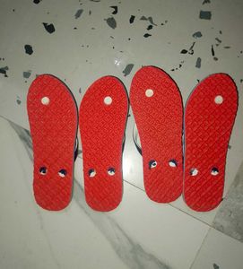Colorful Map Print Flip-Flops