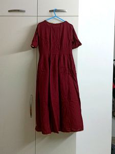 Max Festive Marroon kurti