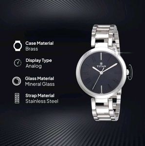 Titan Youth Analog Black Dial Women's Watch🩶