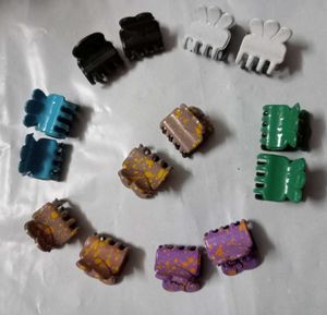 Vibrant Mini Claw Clips Set