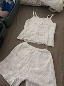 White Lace Co-ord Set