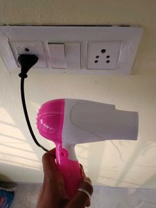 Pink &amp; White Hair Dryer
