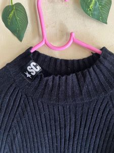 Elegant Knit Sweater Dress