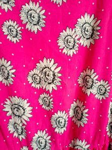 magenta dress