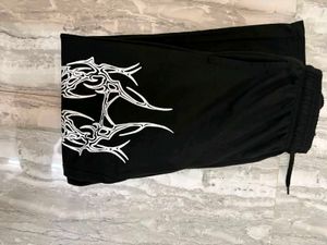 Black Graphic Print Joggers