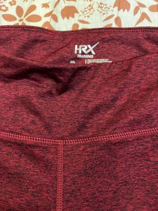 HRX Maroon Activewear Leggings