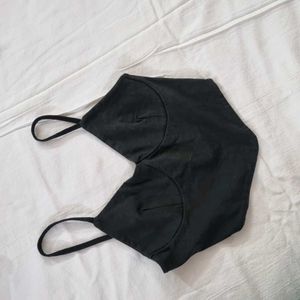 Koton Black Strappy Crop Top