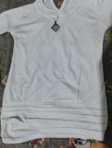 Sparkly White Top with Pendant 14