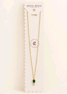 Elegant Emerald Pendant Necklace