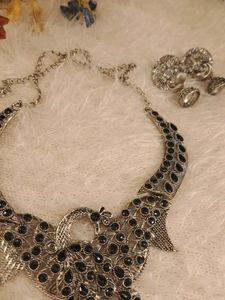 🎉combo of oxidised silver necklace