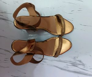 Sandles Size 7 For Women Copper Colour