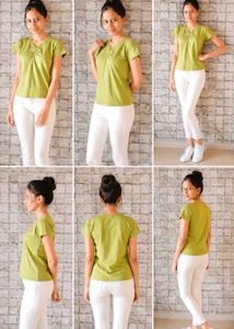 Lime Green V-Neck T-Shirt