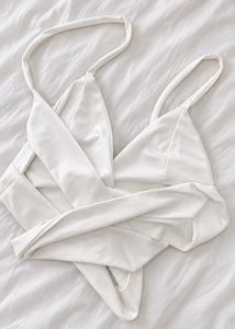 Chic White Halter Neck Crop Top