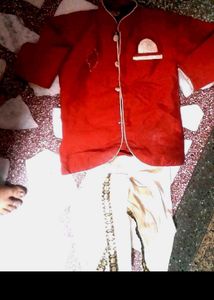 Red Ethnic Kurta Set