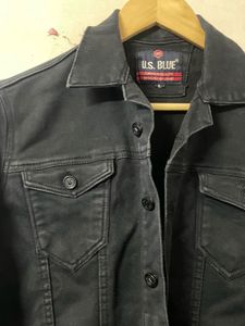 Black U.S. BLUE Denim Jacket