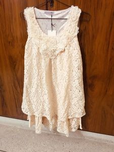 Imported Lace Top With Lining And Layer