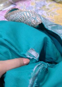 Stunning Teal Lehenga Choli (top n sharara)