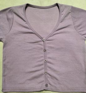 Lavender Crop Top