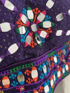 💜 Vibrant Purple Mirror-Work Choli ✨