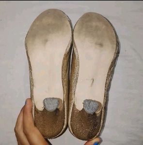 Shimmery Gold Heels