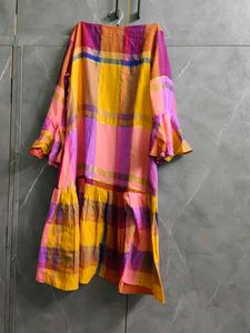 Vibrant Checkered Kurta