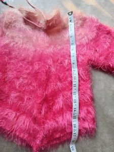 Pink Fuzzy Knit New Sweater