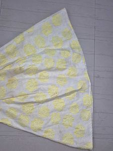 High Quality Chic Yellow Floral Cold Shoulder Dres