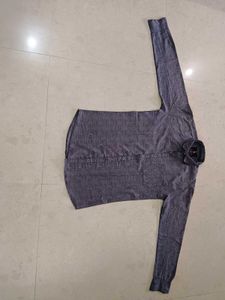Men's Grey Geometric Print Shirt
