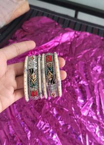 Boho Chic Hand-Painted Bangles