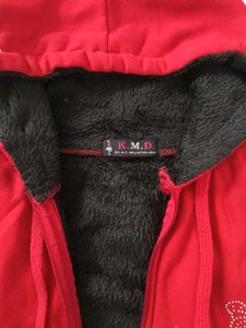 Cozy Red Zip-Up Hoodie