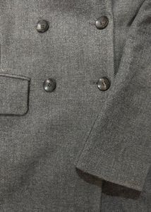 Grey Melange Overcoat