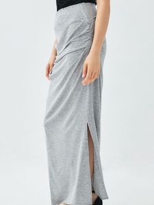Grey Midi Skirt