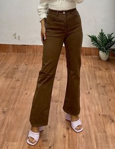 Brown Flared Jeans